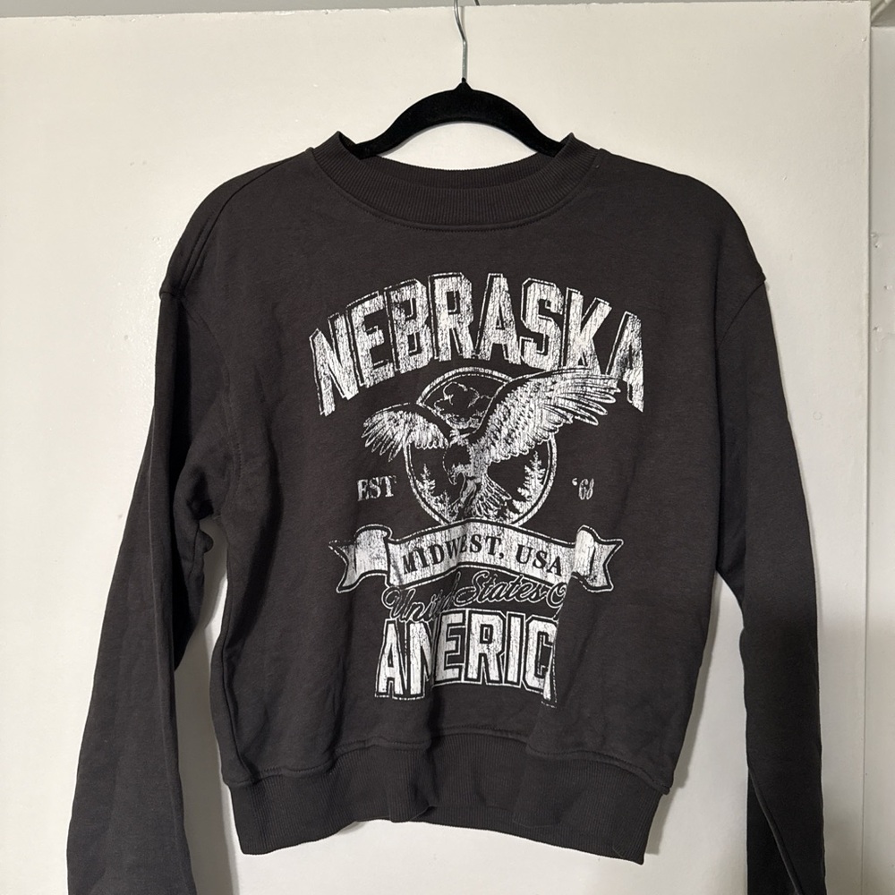 H&M Black Graphic Sweatshirt